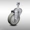 Service Caster 4 Inch SS Gray Polyurethane Wheel Swivel 12mm Threaded Stem Caster SCC SCC-SSTS20S414-PPUB-M1215 - alternate 1